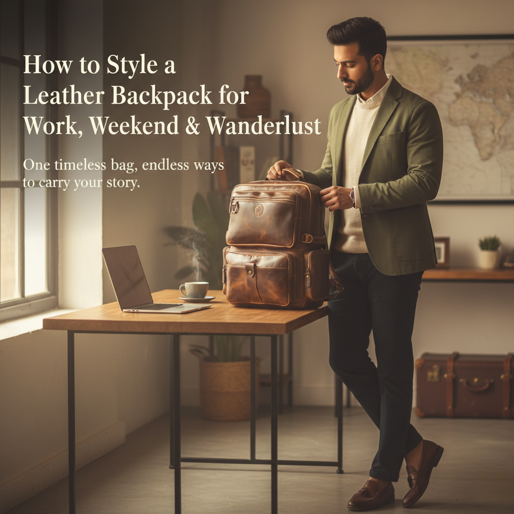 How to Style a Leather Backpack for Work, Weekend & Wanderlust | Hestern