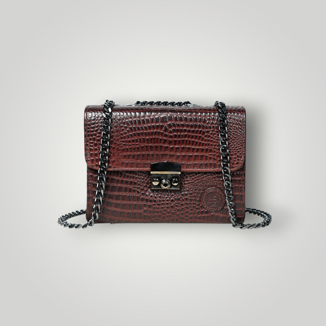 Obsidian Executive Leather Briefcase - Maroon Colour