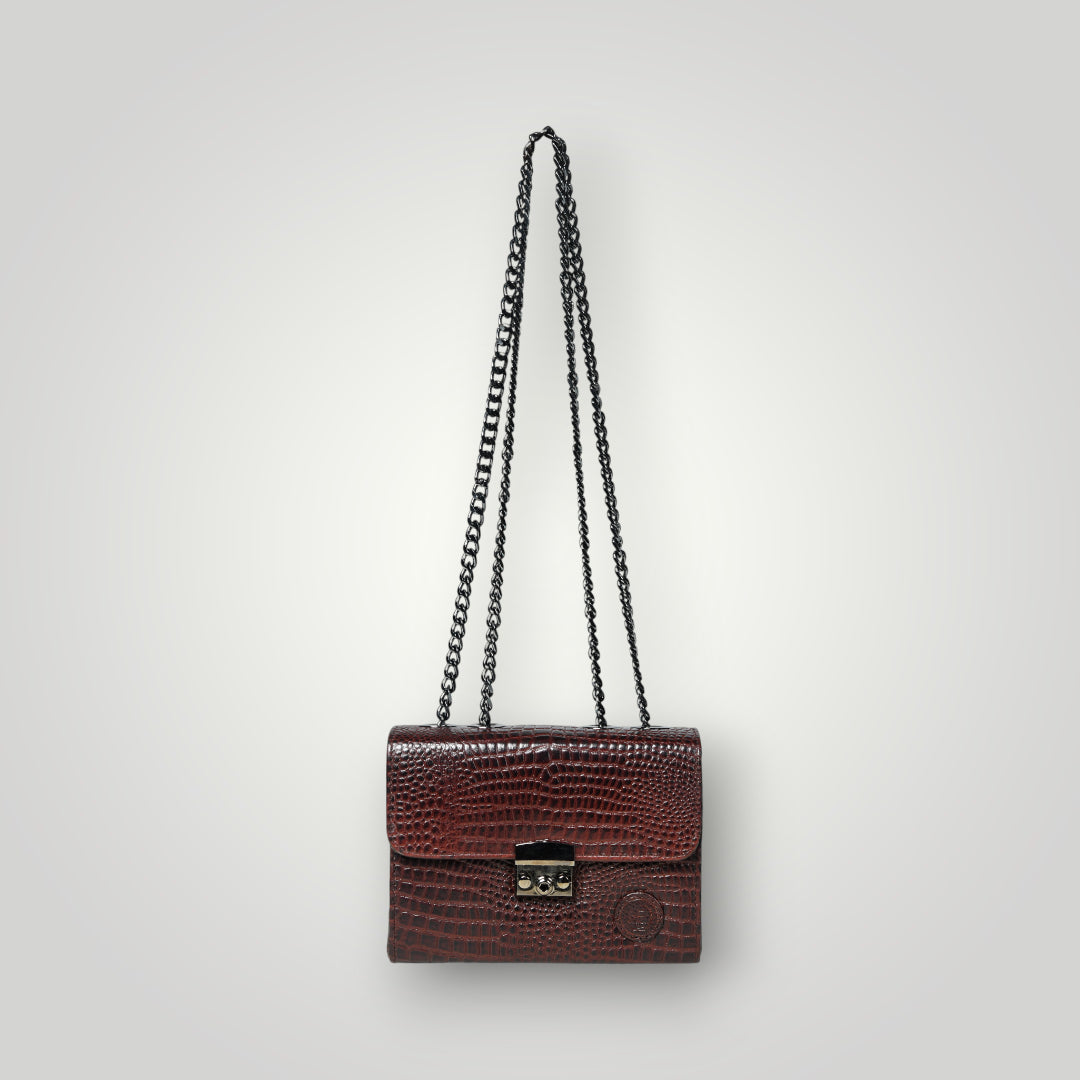 Obsidian Executive Leather Briefcase - Maroon Colour