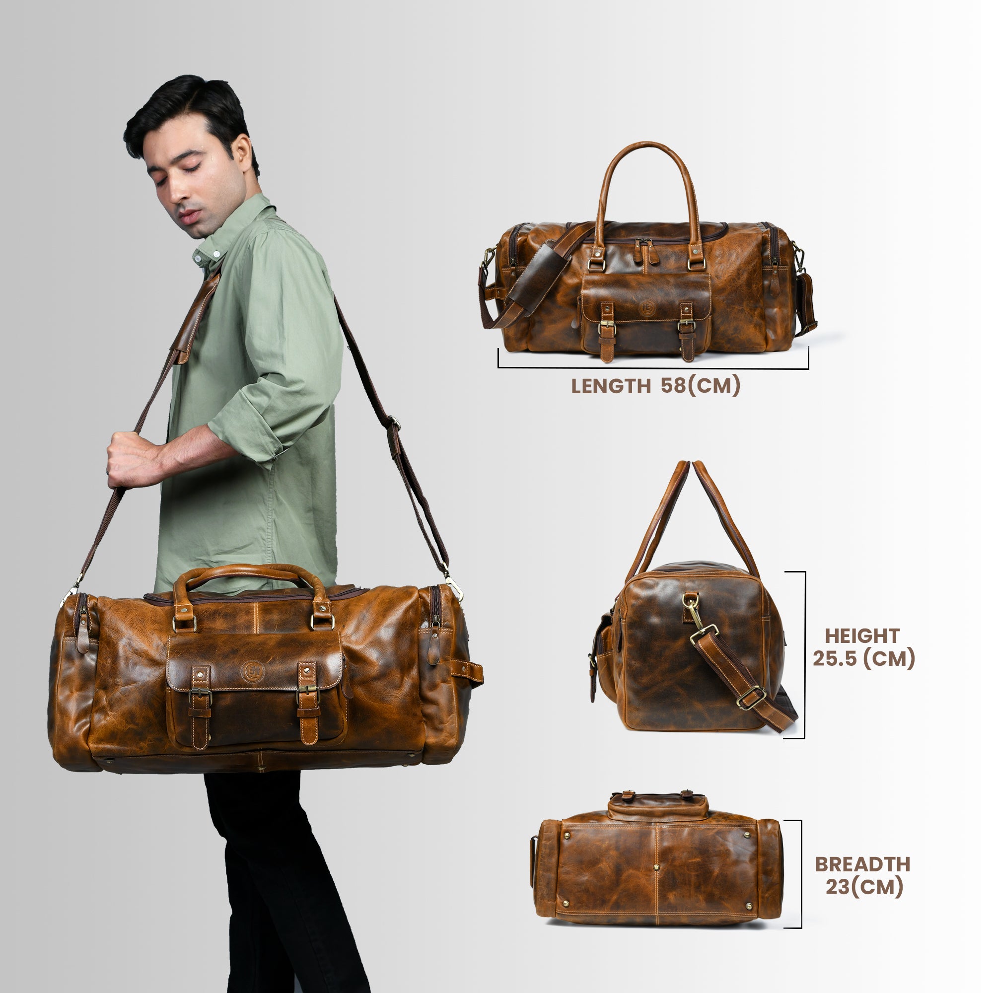 Nomad Heritage Leather Duffle Bag