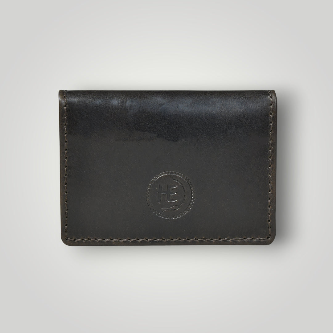 Classic Leather Card Wallet - Black Colour