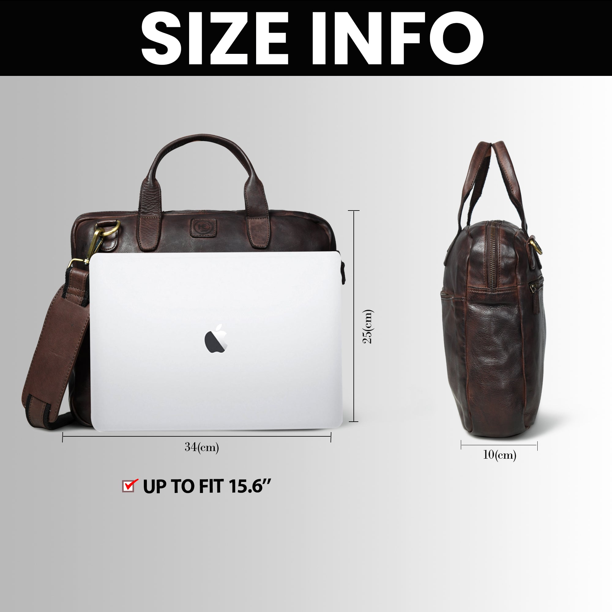 Voyager Premium Leather Laptop Bag - Maroon Colour