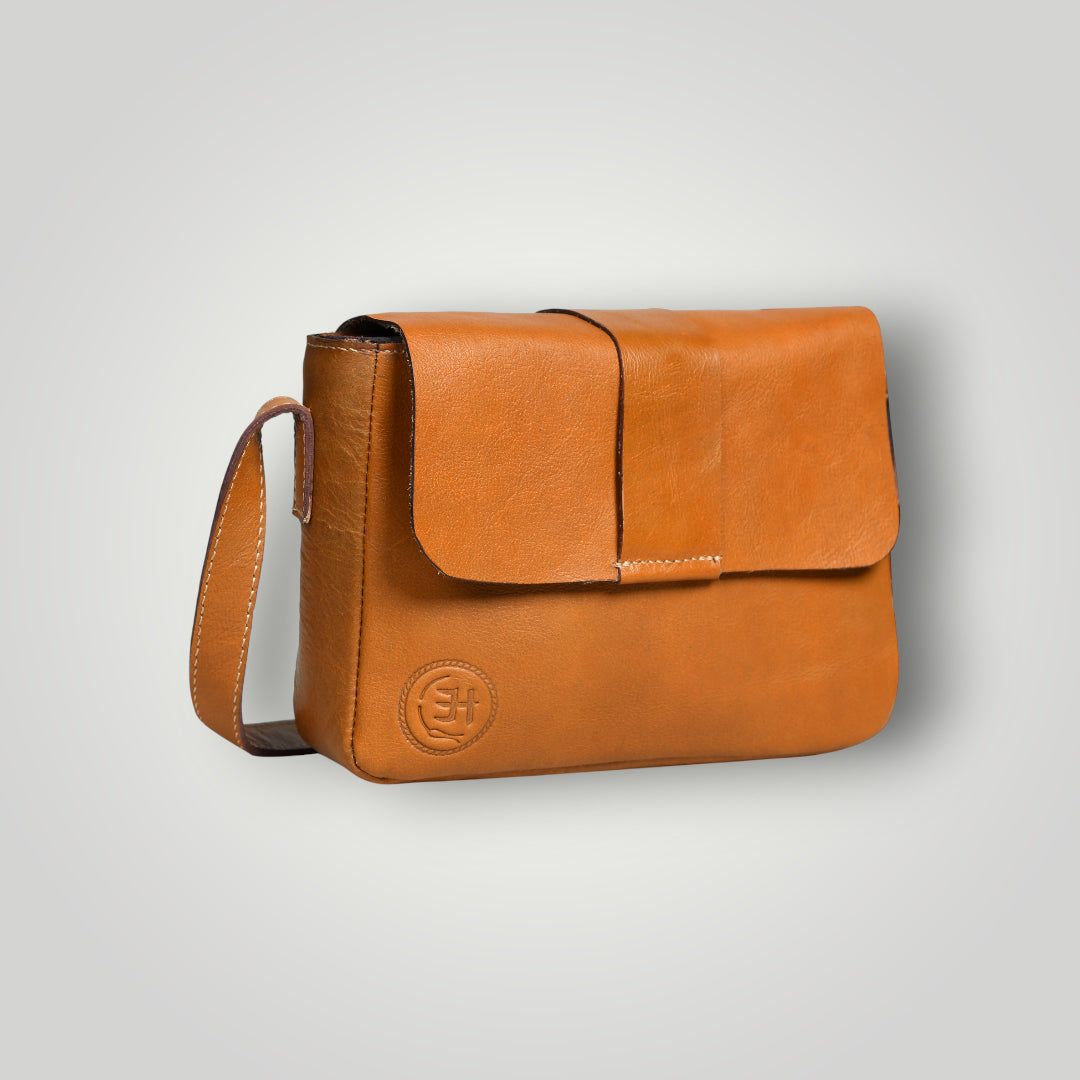 The Heritage Leather Satchel - Brown Colour