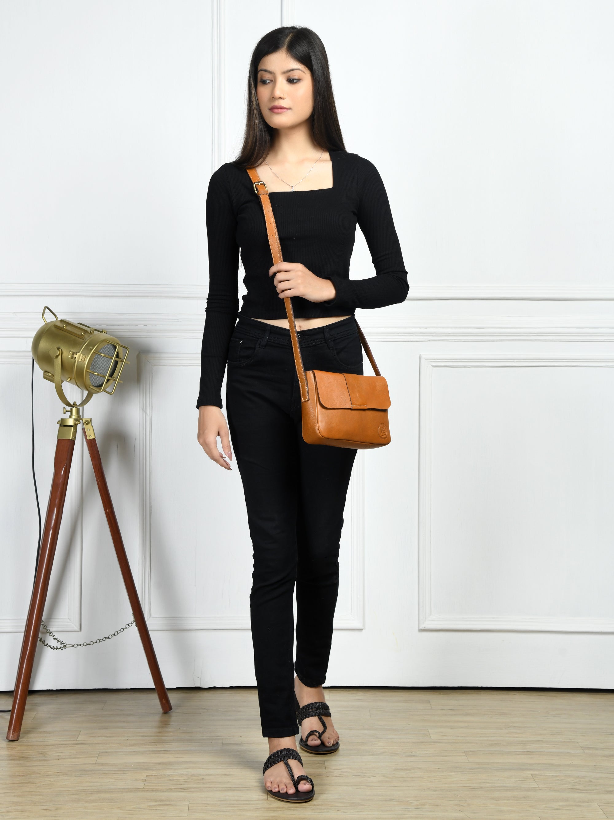 The Heritage Leather Satchel - Brown Colour