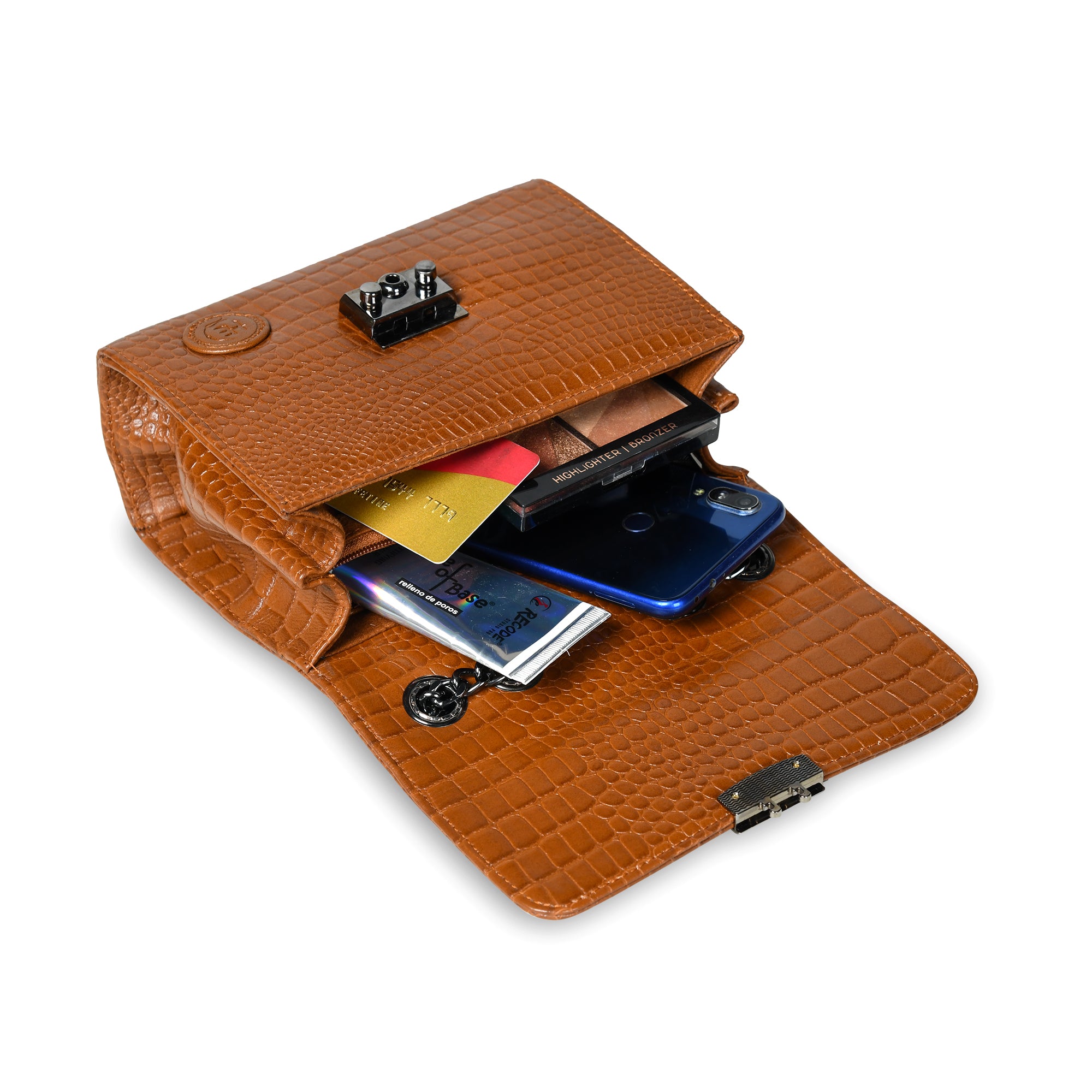 Obsidian Executive Leather Briefcase - Brown Colour