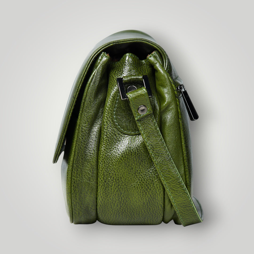 Midnight Opulence Satchel Bag - Olive Colour