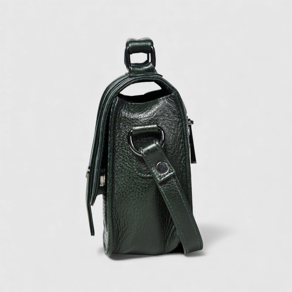 Urban Voyager Leather Belt Bag -Black Colour