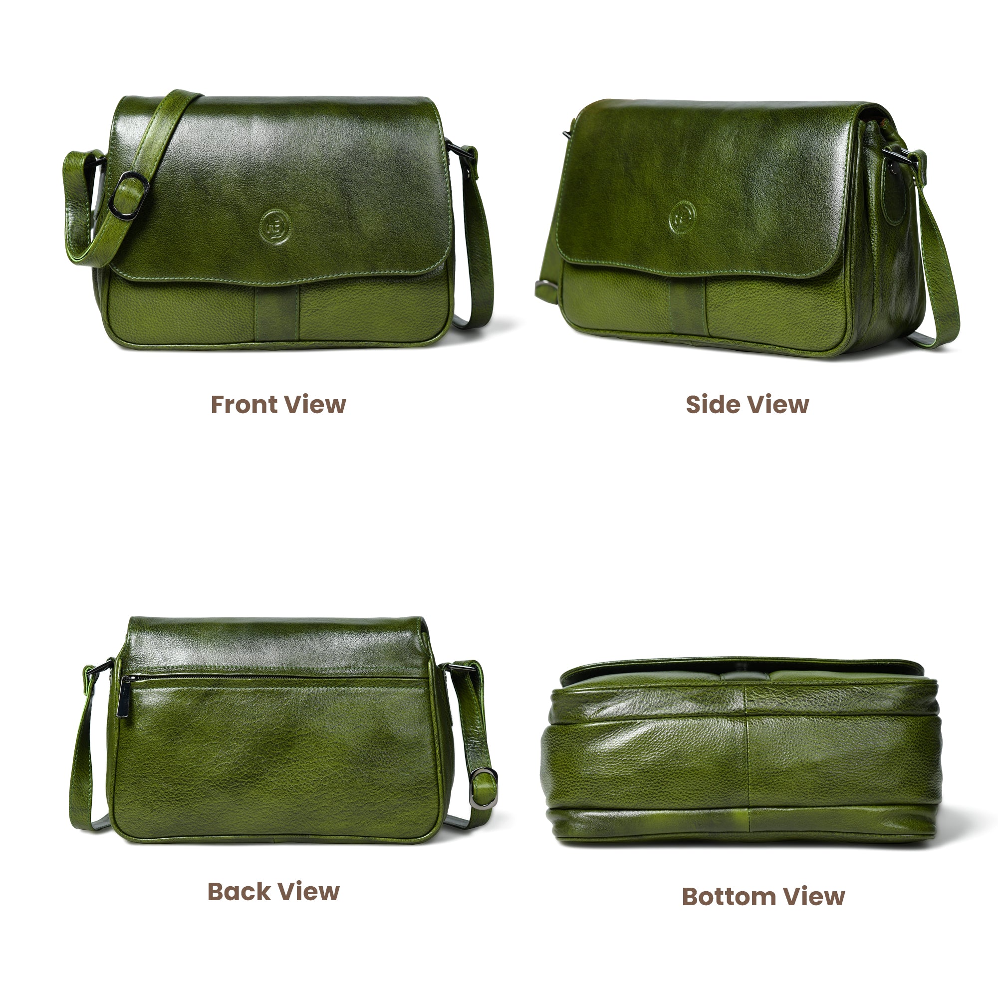 Midnight Opulence Satchel Bag - Olive Colour