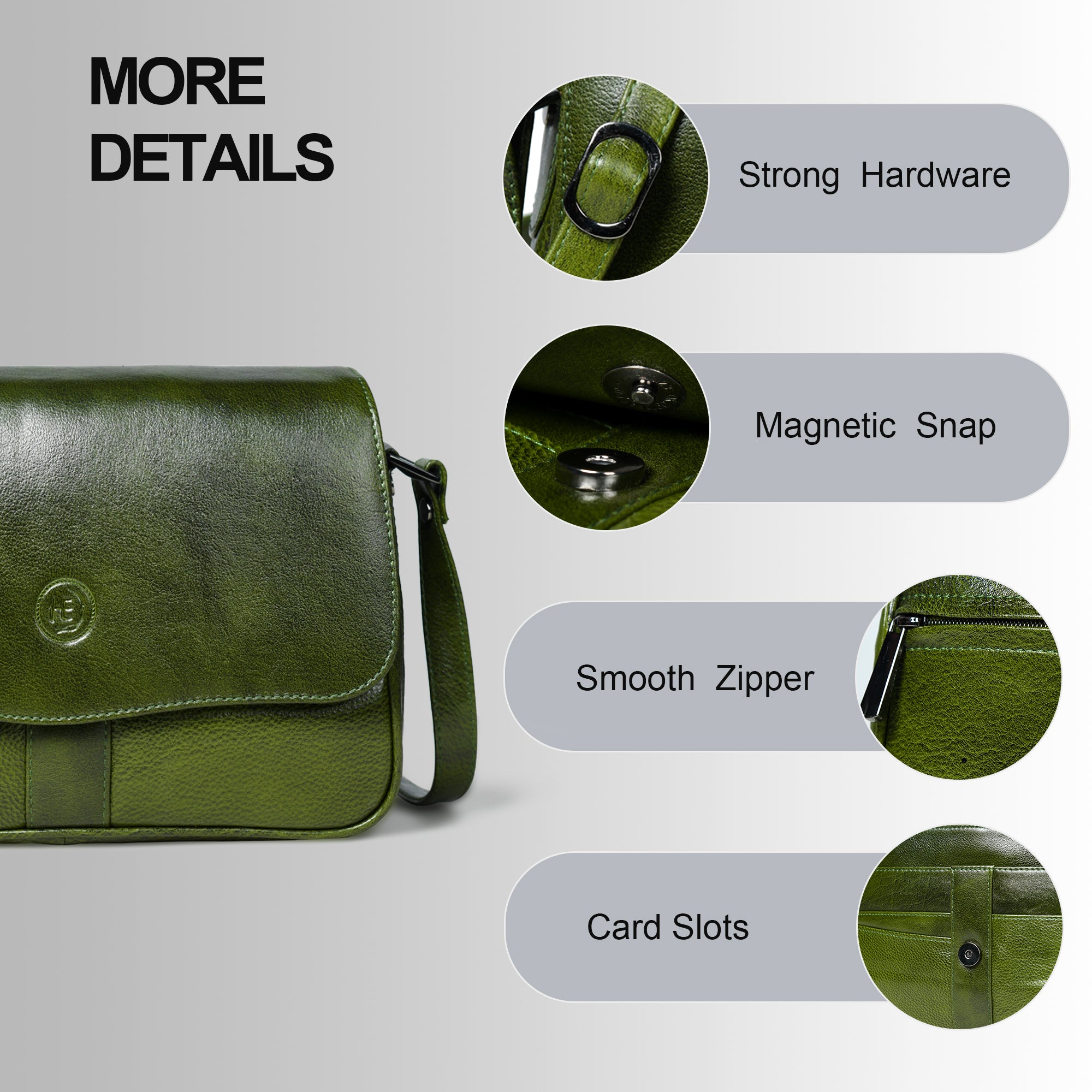 Midnight Opulence Satchel Bag - Olive Colour