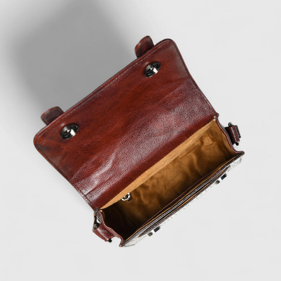 Urban Voyager Leather Belt Bag - Red Colour