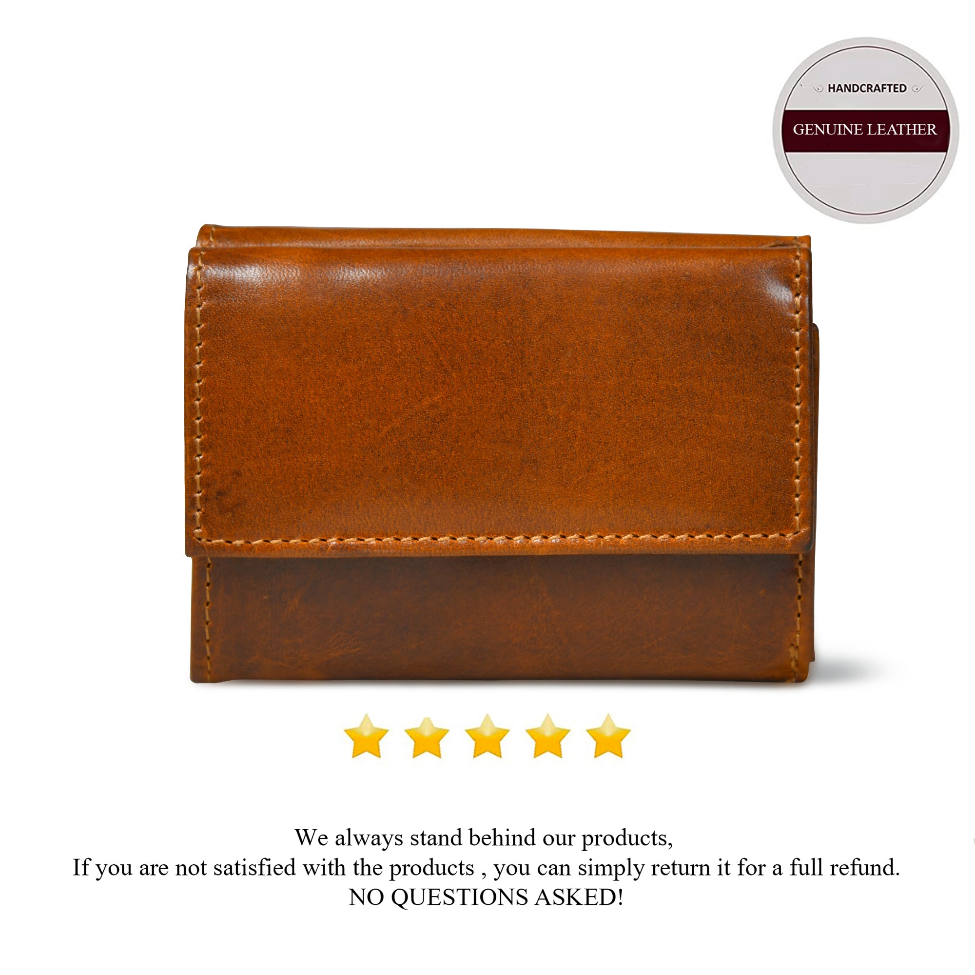 Heritage Buffalo Leather Bifold Wallet - Brown Colour