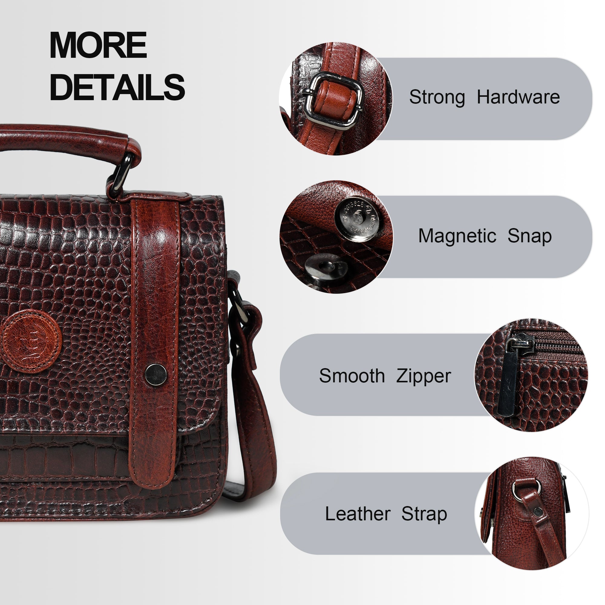 Urban Voyager Leather Belt Bag - Red Colour