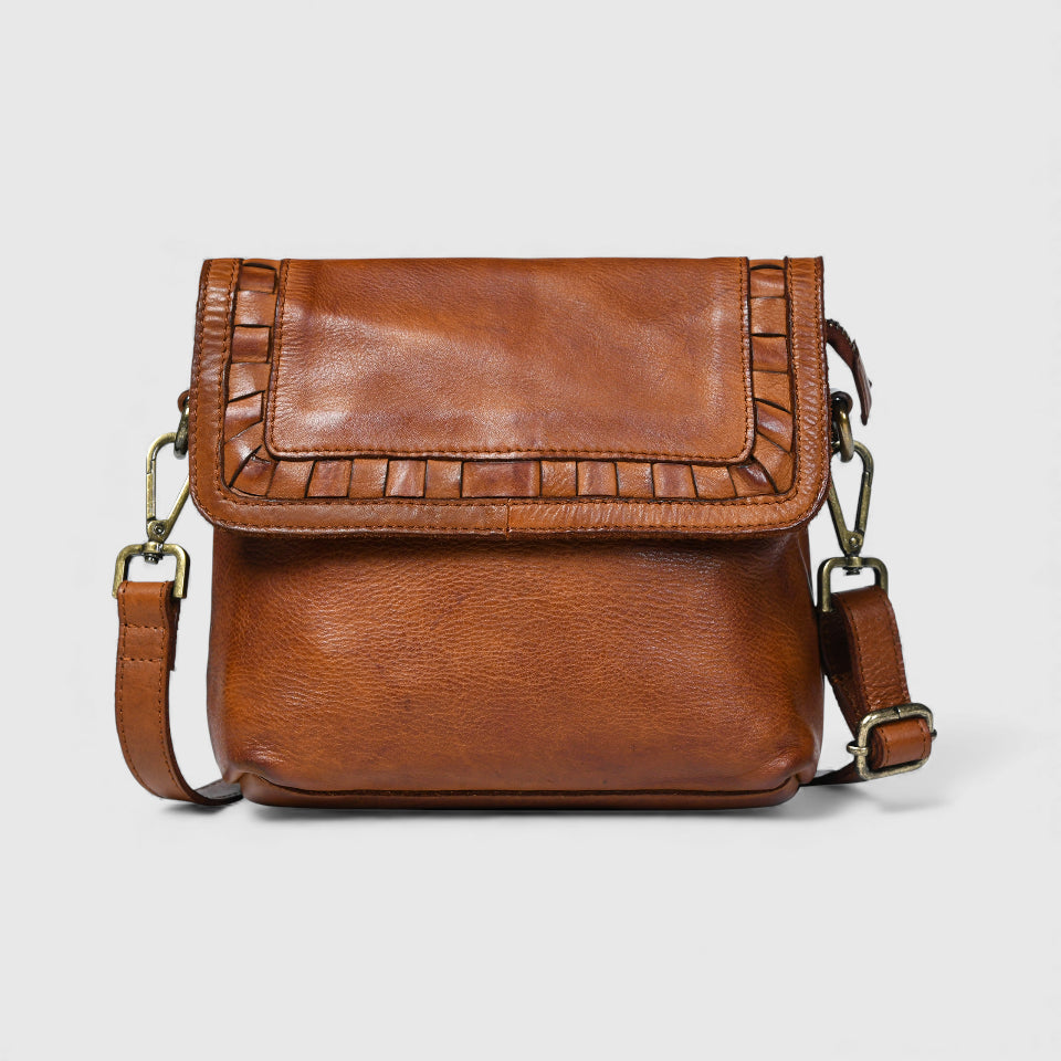 Verdant Crossbody Women's Leather Handbag - Maroon Colour