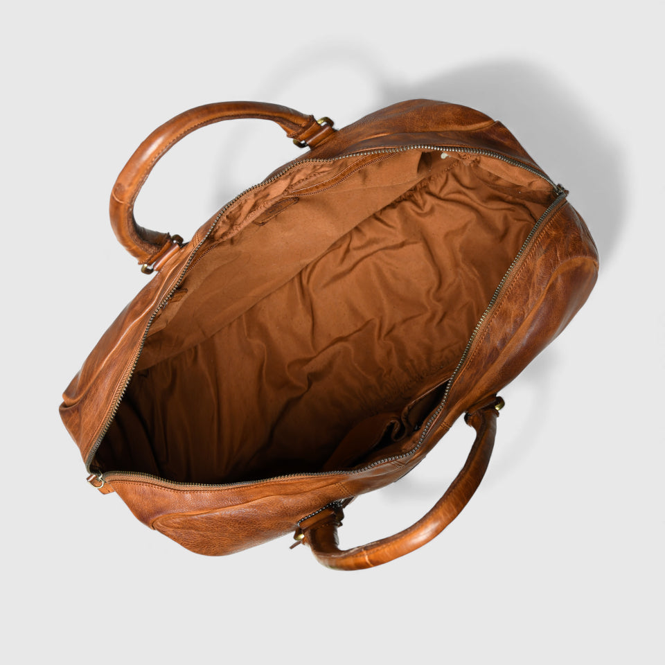 Imperium Luxe Leather Duffle - Brown Colour