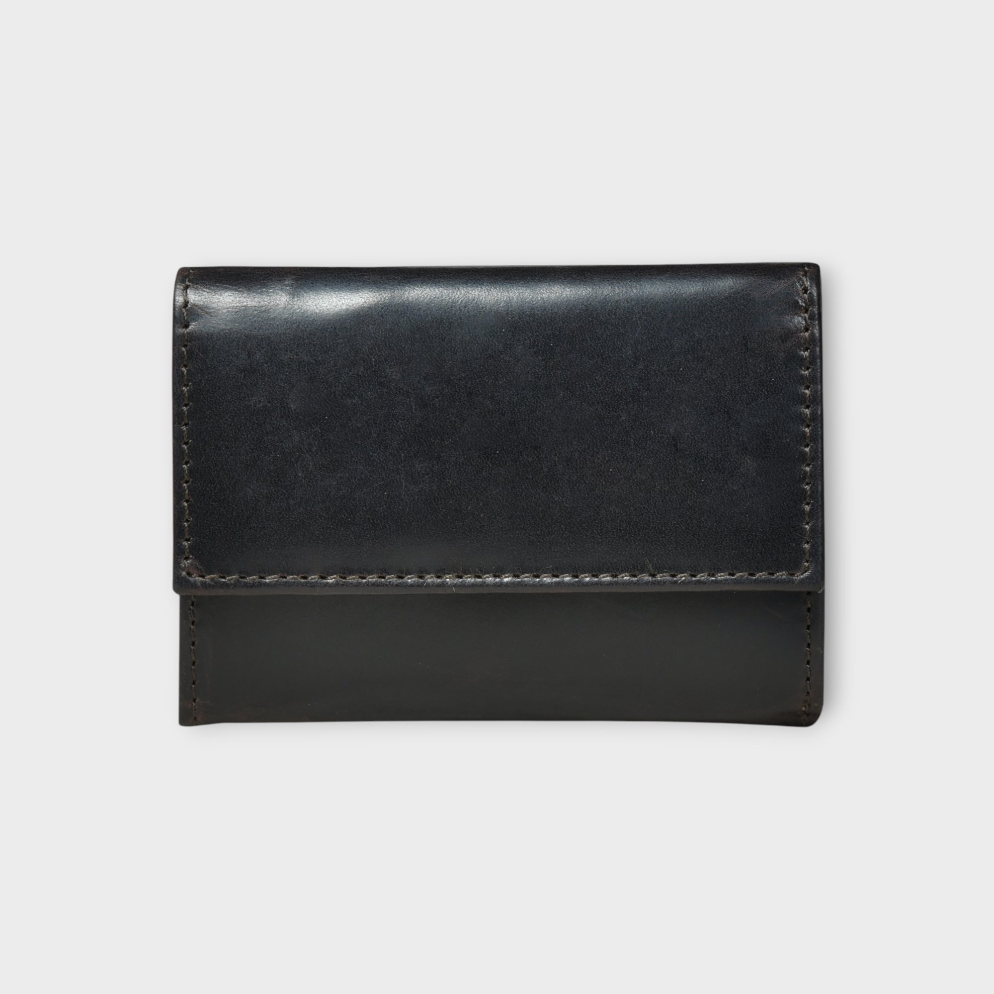 Heritage Buffalo Leather Bifold Wallet - Black Colour