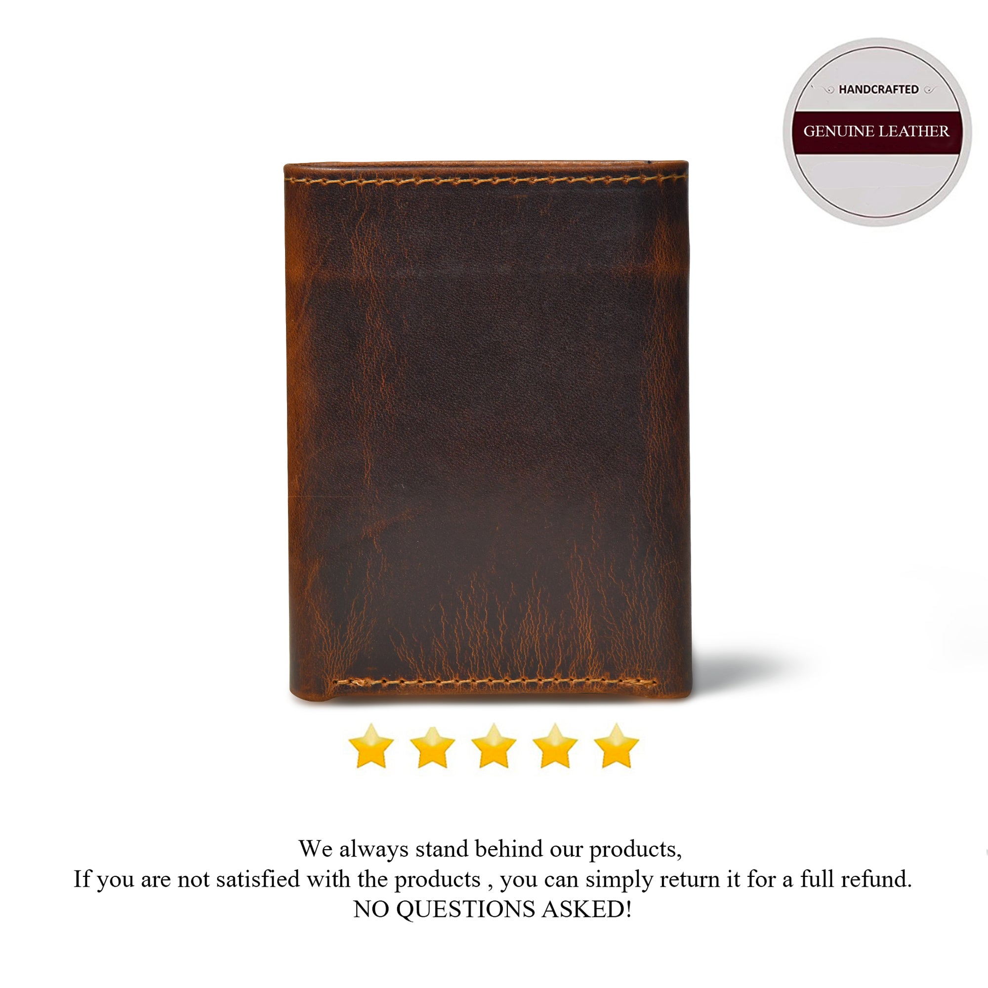 Midnight Luxe Vertical Bifold Wallet - Maroon Colour