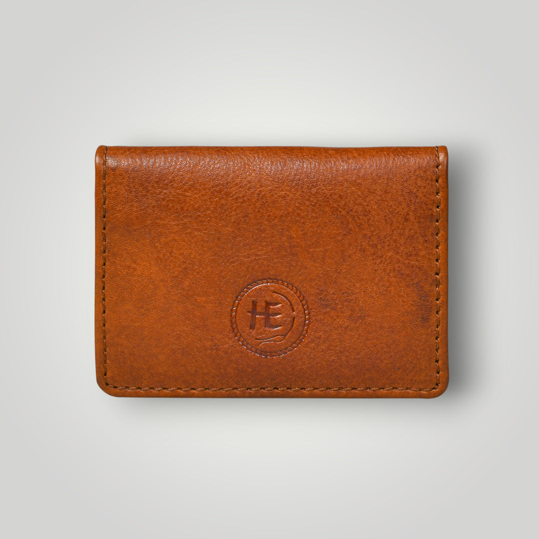 Classic Leather Card Wallet - Brown Colour