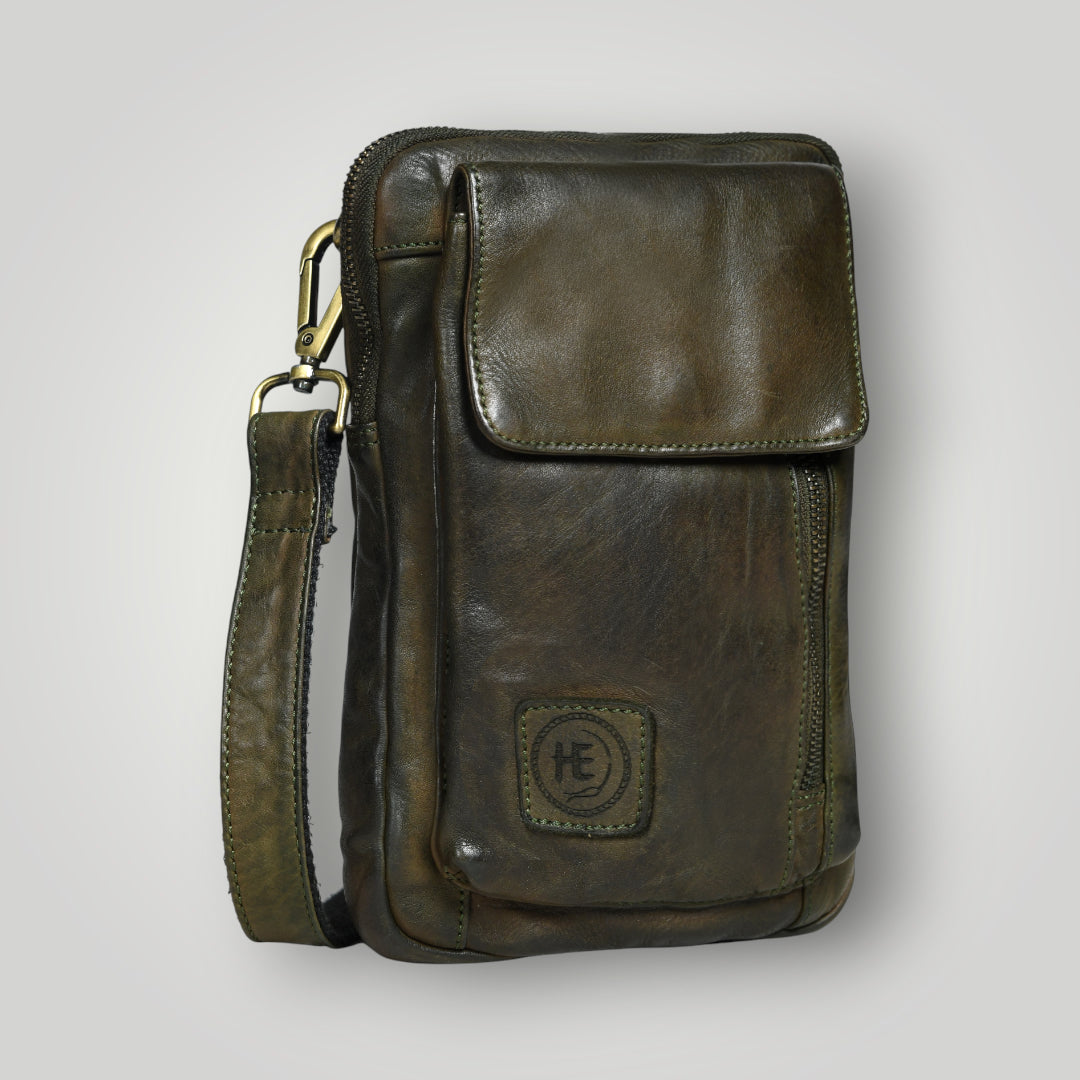 Vintage Explorer Crossbody Bag - Green Colour